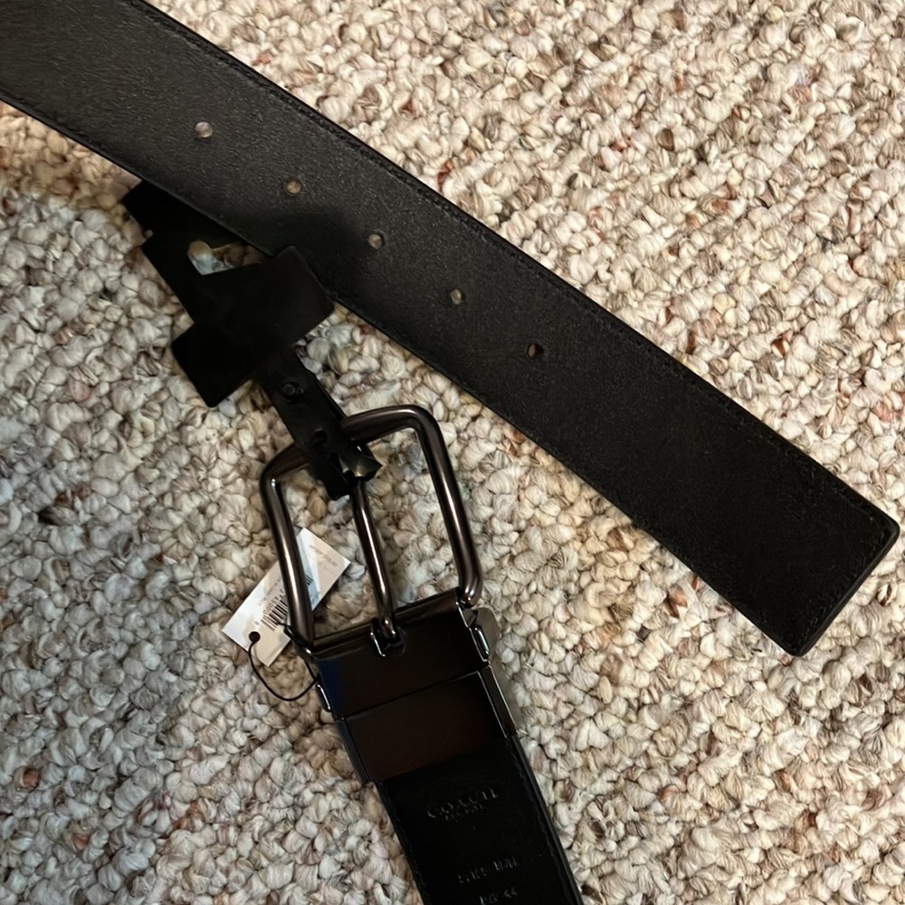 Coach Harness Buckle Cut To Size Reversible Belt, 38 Mm 55168 black - Picture 10 of 10